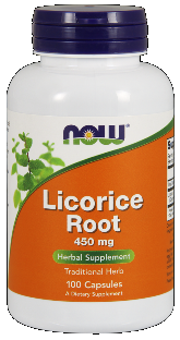 Licorice Root 450 mg (100 Caps) NOW Foods